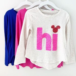 Lot of three long sleeve shirts girls size 4/5